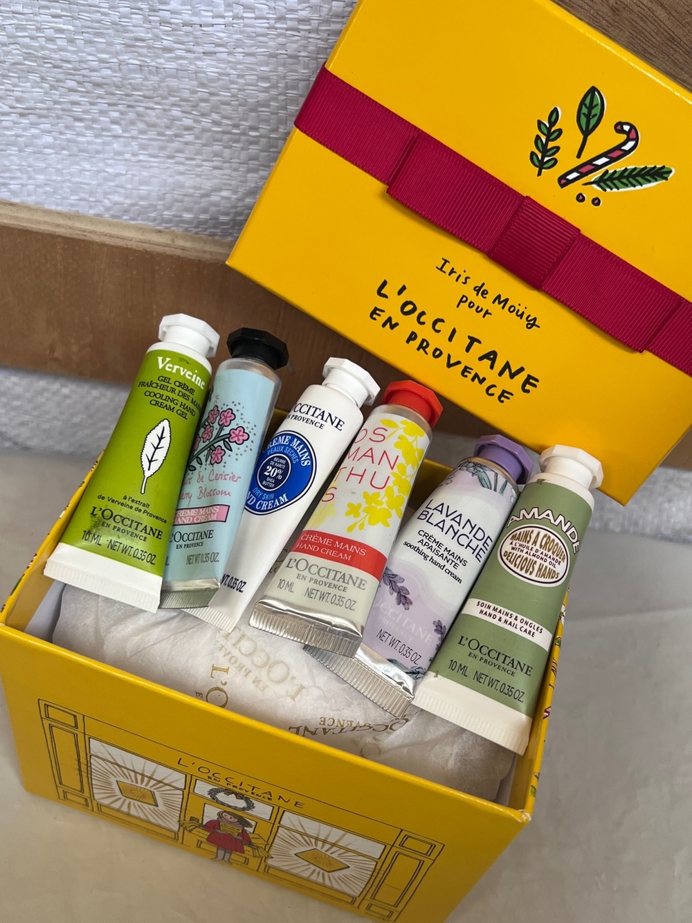 New! 6Pc L'Occitane Hand Cream Gift Set